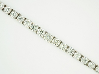Deliciae　PT900　テニスネックレス　グラデーション　ダイヤモンド 【10.00ct】鑑別書付　K05032-H