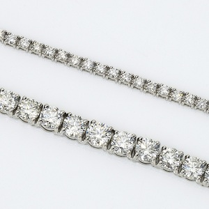Deliciae　PT900　テニスネックレス　グラデーション　ダイヤモンド 【20.00ct】鑑別書付　K05034-H