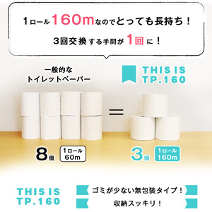 【再生紙100%】 トイレットペーパー シングル 《お試し》12個（1ロール 160m 芯なし 無地） 重度障がい者多数雇用事業所支援品 【思いやり型返礼品】 SDGs エコ サステナブル 国内製造　006-H-BK010