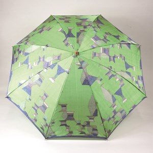 ハレフネ【マイカ】晴雨兼用折畳み傘　パーマネントグリーン 