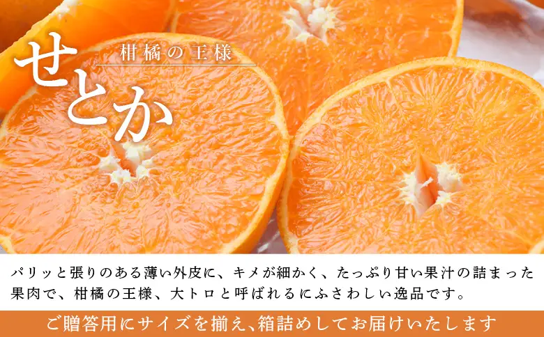 ＜せとか 約2kg（約6～12個入）＞ 果物 フルーツ くだもの みかん ミカン 蜜柑 セトカ オレンジ 柑橘類 甘い 食べて応援 贈答用 ギフト プレゼント 贈り物 期間限定 数量限定 旬 特産品 愛媛県 西予市【常温】『2027年2月下旬～3月下旬迄に順次出荷予定』UUB0038