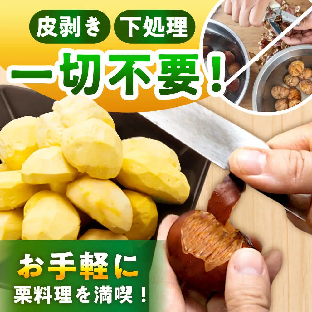 【先行予約】冷凍むき栗「日本栗」 計1kg（250g×4P） / 恵那市 / えな笠置山栗園 [AUAV003]