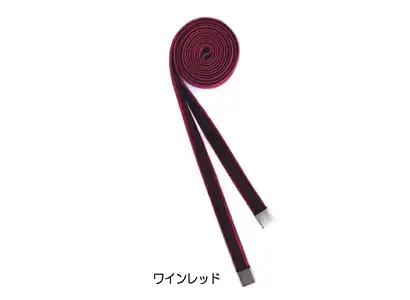 リボンタイ ベルベット 0.9㎝幅【ワインレッド／金具シルバー】