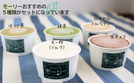 【生ジェラート家 モーリー】素材にこだわった ジェラート 5個 | ジェラート