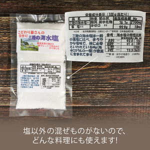 こだわり爺さんの手作り三陸の海水塩 [瓶塩 袋塩 原塩]×1