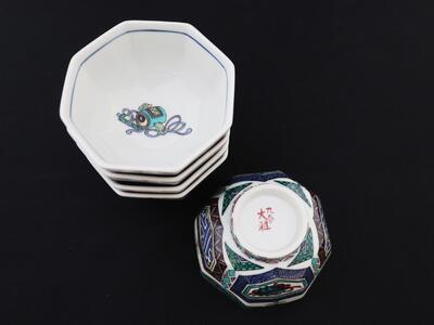 九谷焼　3.2号小鉢揃　古九谷風　 a01 食器 キッチン雑貨 キッチンアイテム 雑貨 小物 お皿 小皿 食卓 テーブルコーディネート 