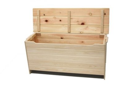 26-248．国産 四万十ひのき使用『ヒノキの大きなベンチボックス』