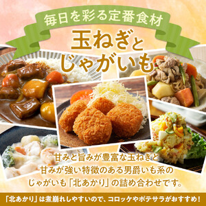 高評価★5.0【先行予約】サイズ不揃い訳あり 北の恵み玉ねぎ・じゃがいも 合計約12kgセット（2026年9月下旬から発送）| 玉ねぎ _02066