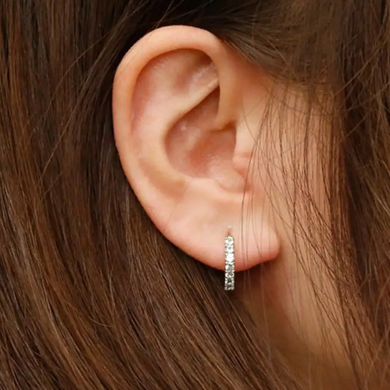  プラチナ フープ ピアス ダイヤ フープピアス 中折れ ダイヤモンド 0.46ct 4月誕生石 pt900 ペア 両耳 シンプル ジュエリー 山梨県 昭和町 送料無料 管理番号160617ad200dp SWAA102 