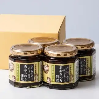 ゴロゴロ椎茸入りあおさ海苔佃煮 4個セット 