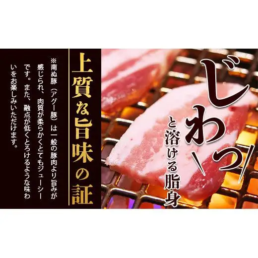 やえやまファームのアグー豚(F1種) 南ぬ豚 焼肉用 食べくらべセット　E-31-1