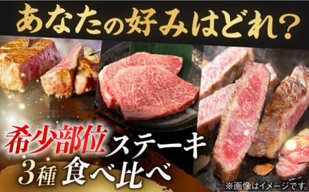 【希少部位 赤身ステーキセット】ヒレ イチボ ランプ 総計900g 150g×6枚 長崎和牛 A4-A5【野中精肉店】[VF54] ステーキセット