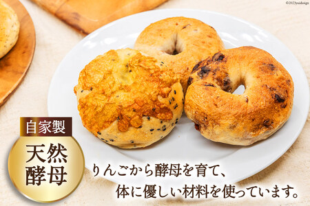 パン ハードパン 3種 & ベーグル 5種 セット 計8個 [しぜん酵母と石窯ぱん bungaーぶんがー 長野県 池田町 48110767]