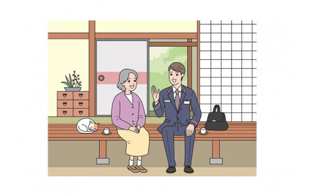みまもり訪問サービス（12か月） ／ 見守り お年寄り故郷 田舎 奈良県 田原本町