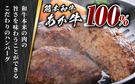 【全6回定期便】くまモン あか牛 ハンバーグ セット　120g×6個【有限会社 三協畜産】 国産 赤身 赤牛 褐牛 あかうし [ZEB073]
