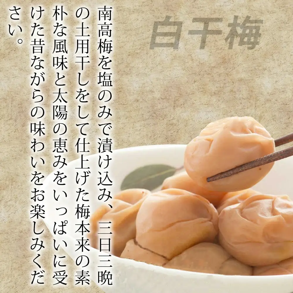 紀州南高梅　白干梅 1.2kg　yplu014B【yplu014B】