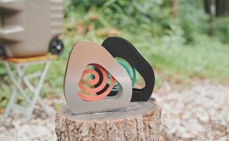 キャンプ 雑貨 蚊取り線香ホルダー MARU シルバー キャンプ