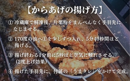 うまタレ付 手羽先 550g【からあげ壱気】 | 豊後高田市 手羽先