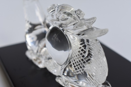 2024年干支甲辰水晶彫刻【玉護龍】