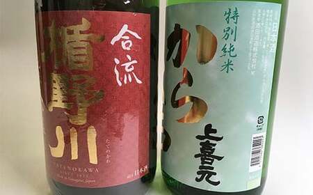 楯野川 純米大吟醸 合流・上喜元 特別純米 からくち 1.8Lセット F2Y-4521