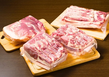 黒豚ブロックCセット6kg（1kg×6パック）豚肉 お肉 豚 ロース バラ モモ 豚ロース 肩ロース 豚バラ 豚もも 豚モモ肉 バラ肉 冷凍 黒豚 北海道豚
