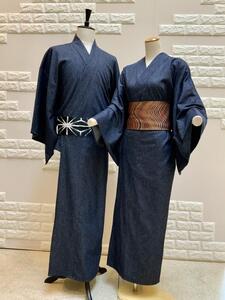 denimアウターきもの（レディースサイズM）
