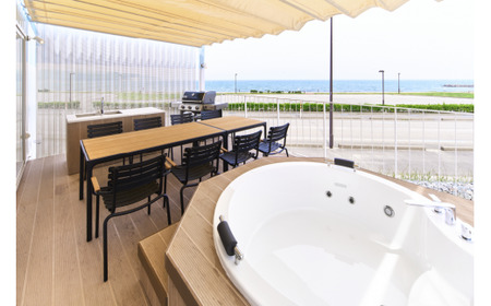 グランピング宿泊　オーシャンスイート棟（2名1室）｜宿泊券クーポン チケット 海鮮 BBQ