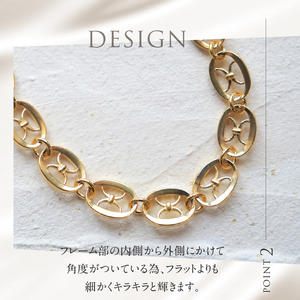 K18 Attitude デザインチェーンネックレス【K18YG】 ネックレス アクセサリー レディース メンズ ユニセックス YG イエローゴールド K18 チェーンネックレス Attitude モダン 鑑別書付 保証書付 ジュエリーケース付 [h170]