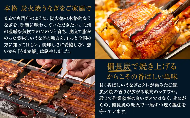 うなぎ ご家庭用 3尾  国産 タレ付 鰻
