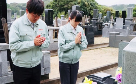 お墓参り代行サービス（献花・焼香・お掃除プラン）1回 チケット 