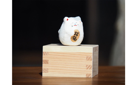 【ふるさと納税】起き上り小法師 まねき猫 マス入り 伝統工芸品 張り子 猫 まねき猫 手づくり 縁起物 魔除け お守り おしゃれ 置物 インテリア おもちゃ 人形 民芸品 