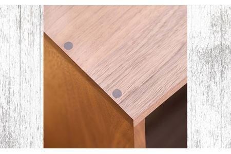 府中家具　スツールにもなる収納ラック　オーク No.616-02