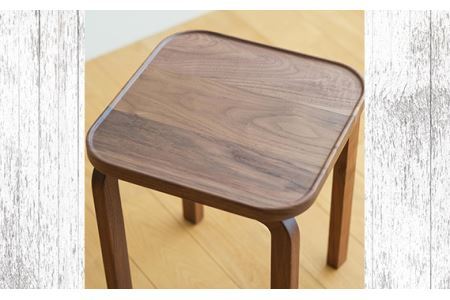 府中家具　COCCO Stool　ウォールナット　生地：ブラウン No.626-03