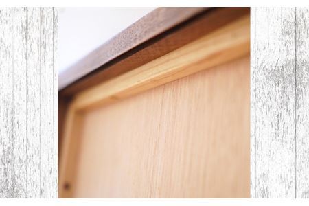 府中家具　Mirror SANO　42×126　ウォールナット No.628-01
