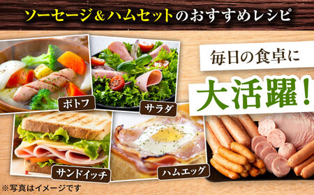 ナルちゃんファーム ハムセット（ロースハム・ウインナー・ソーセージ・フランク）計1.4kg / 豚肉 ロースハム ハム はむ ウインナー ういんなー ソーセージ そーせーじ フランク 小分け / 大村市 / おおむら夢ファームシュシュ[ACAA015]