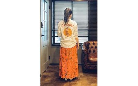 いわき市発D2Cブランド「yourmood」　Iwakiki　ロングスリーブTシャツ　WHITE_XL