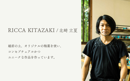 越前焼のふるさと越前町からお届け！ワインカップ RICCA KITAZAKI 越前焼 越前焼き 【ビール 酒 コップ カップ マグカップ 食器 ギフト うつわ 電子レンジ 食洗機 工芸品 陶芸作家 陶器】 [e25-a036]