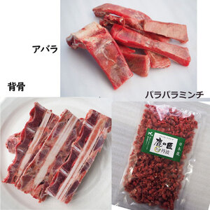 鹿の手づくり食C 生肉・骨・内臓セット 〈丹波市産〉 鹿肉 ペットフード