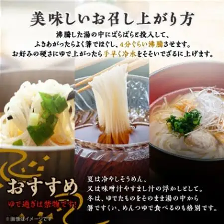 徳島県産　半田屋の手延べそうめん　100g×24束【1094465】