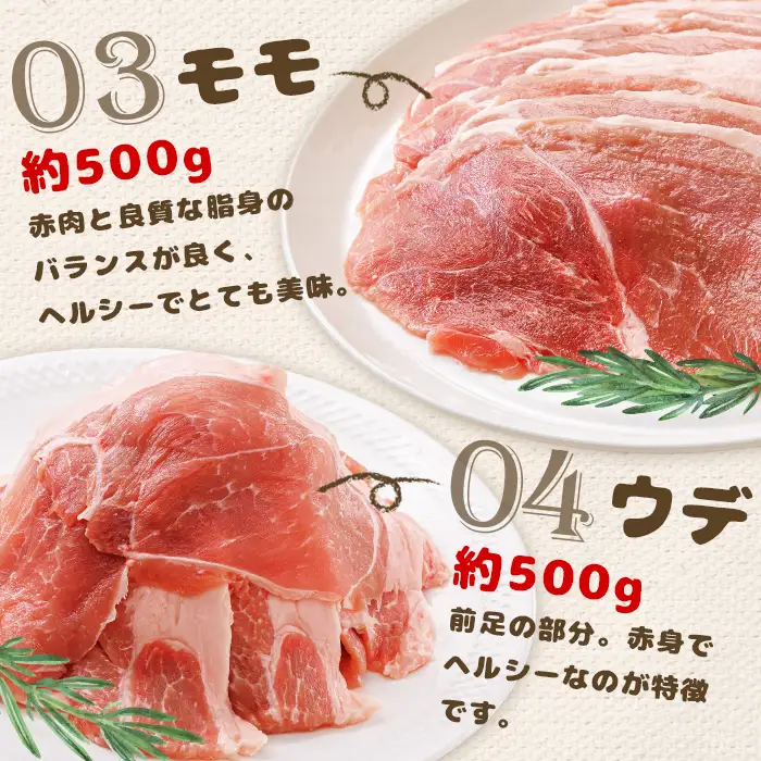 【定期便：全3回】北海道中標津産 ミルキーポークおためしセット（計2.1kg）【1500502】