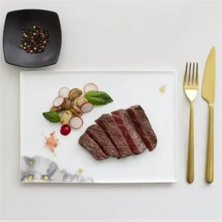 【NIKKO】26.5cm長角皿 「墨の瞬・煌」《ニッコー食器》(11115-G4370)_雑貨・日用品 皿・椀 食器 _【1381156】