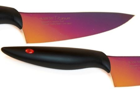 【高島屋選定品】＜SUMIKAMA (スミカマ)＞　霞　剣型包丁（チタンコーティング）オパール 59E1570