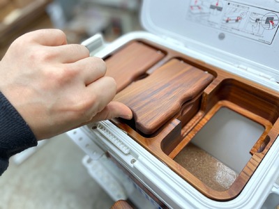木製キス釣り用餌箱3箱ｾｯﾄ 木枠付 ｼﾏﾉﾌｨｸｾﾙｻｰﾌ9L用 納期約3カ月 mi0037-0029