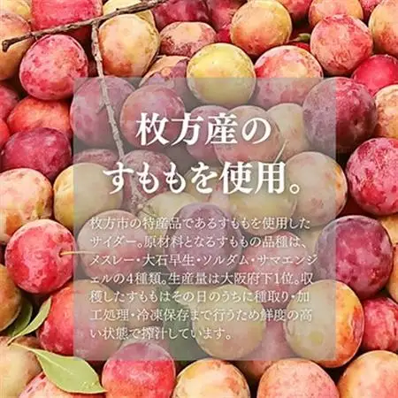 大阪府ひらかた産　すもも使用　すももちゃんサイダー(250ml)　6本_飲料・ドリンク 炭酸飲料 ジュース _【1281289】