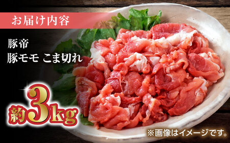 豚帝 豚モモ こま切れ 切り落とし 3kg（300g×10pc）【KRAZY MEAT(小田畜産)】[ZCP031]