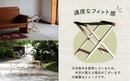 杉工場 折りたたみイス (ホワイト)