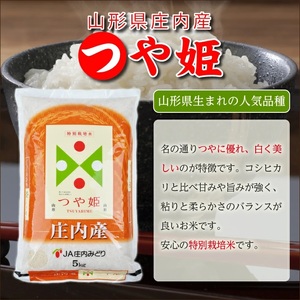 SY0039　【12回定期便】［精米］特別栽培米 つや姫　10kg×12回(計120kg) JM