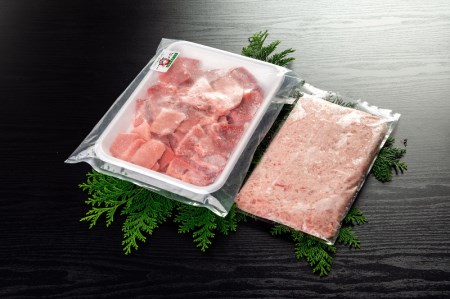 a15-684　刺身用鉢まぐろとまぐろたたき2種盛り約1kg 鮪 マグロ