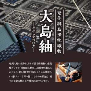 本場 奄美大島紬 サコッシュ ・ ポーチ （ 唐草文様 ） W040-004-3u 雑貨 日用品