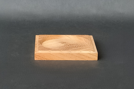 ケヤキ無垢茶托（ソーサー）小 5枚セット 《約65×約65×約9（mm）》